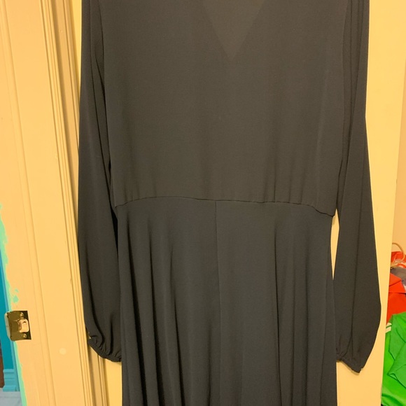 Boohoo Navy Long Sleeved Dress Size 14 - Picture 4 of 5